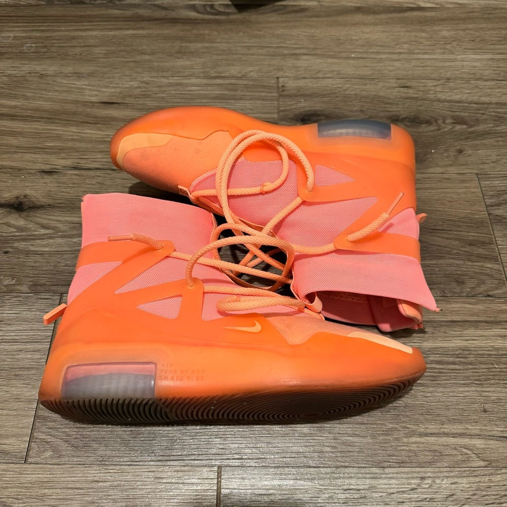 Nike Air Fear of God 1 Sz 8.5 - Orange Pulse